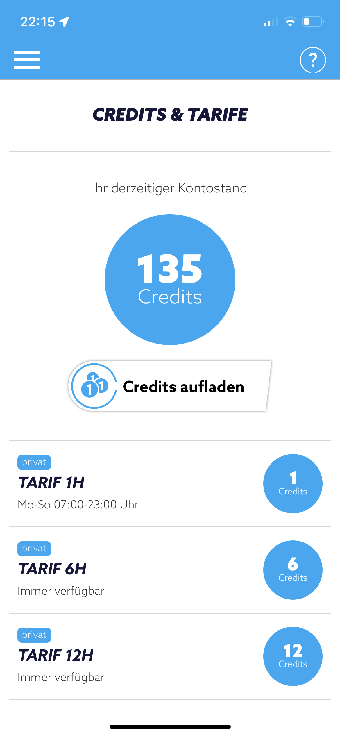 credits-und-tarife